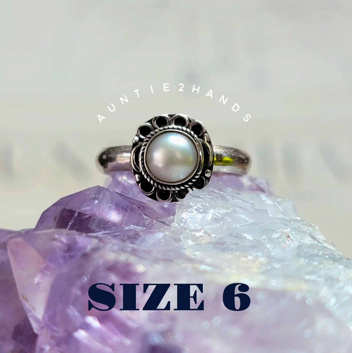 Goddess Gear: Pearl Sterling Silver Ring