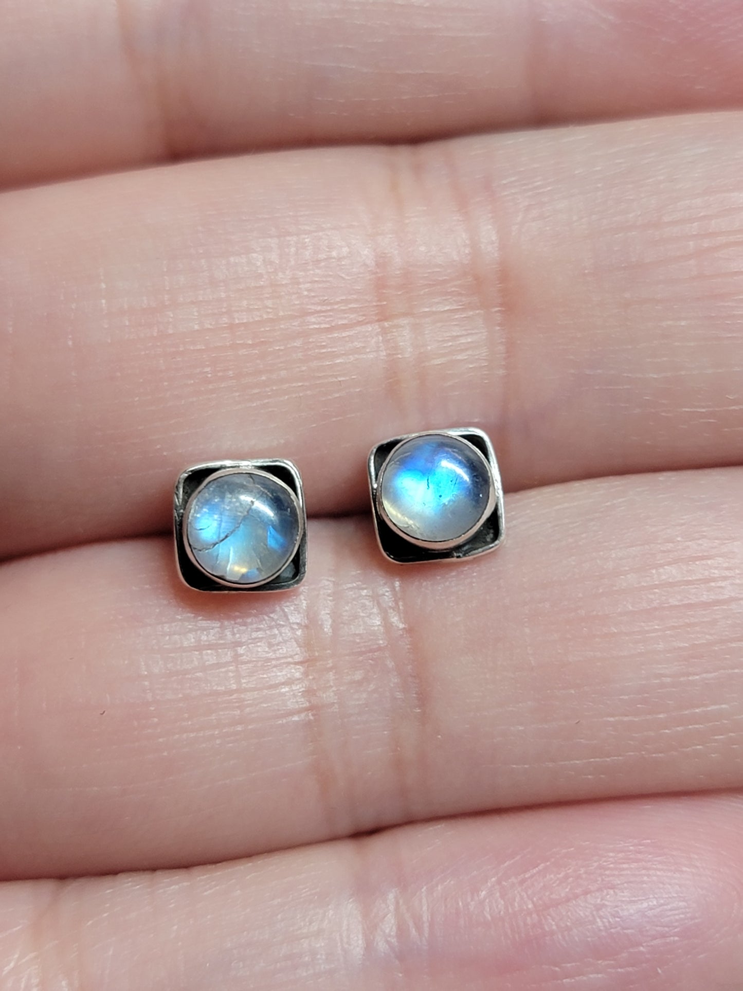 Goddess Gear: Labradorite square Earrings