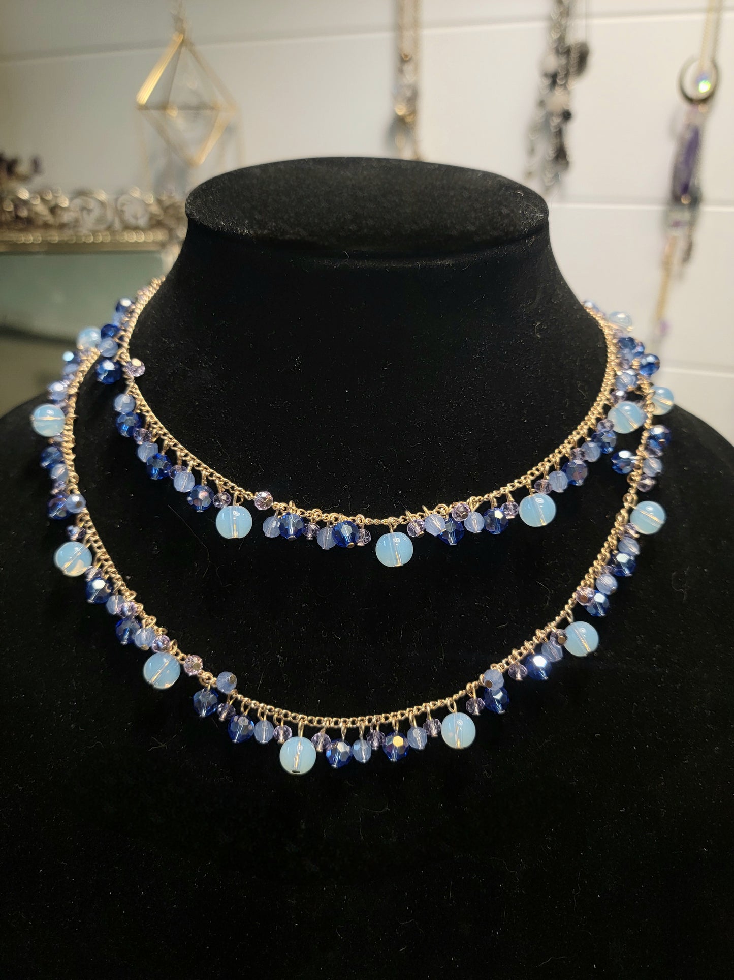 Something Blue long necklace