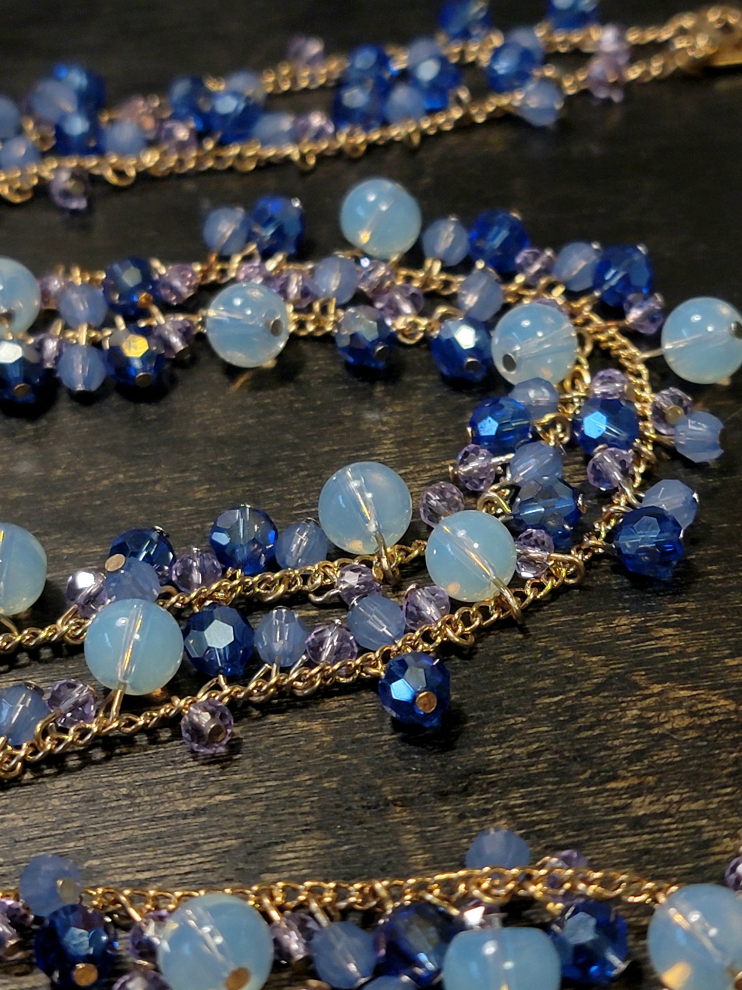 Something Blue long necklace