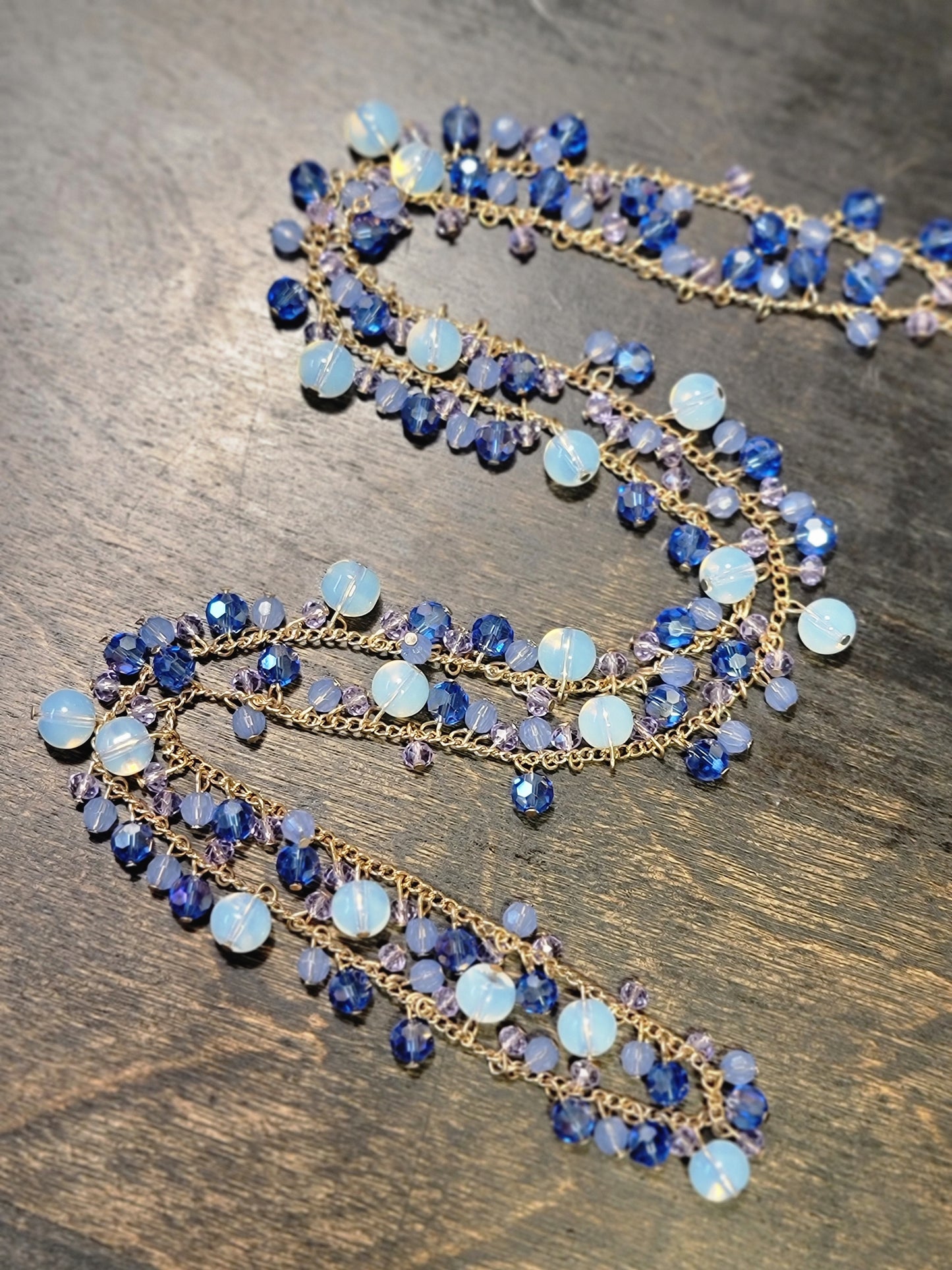 Something Blue long necklace