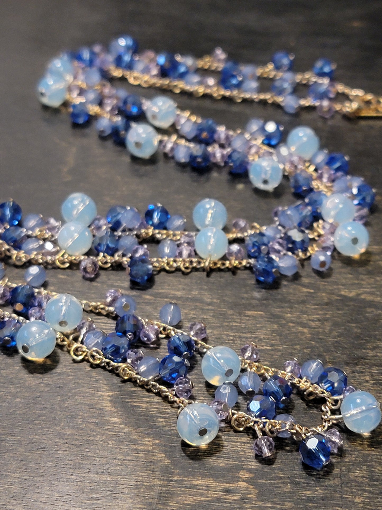 Something Blue long necklace