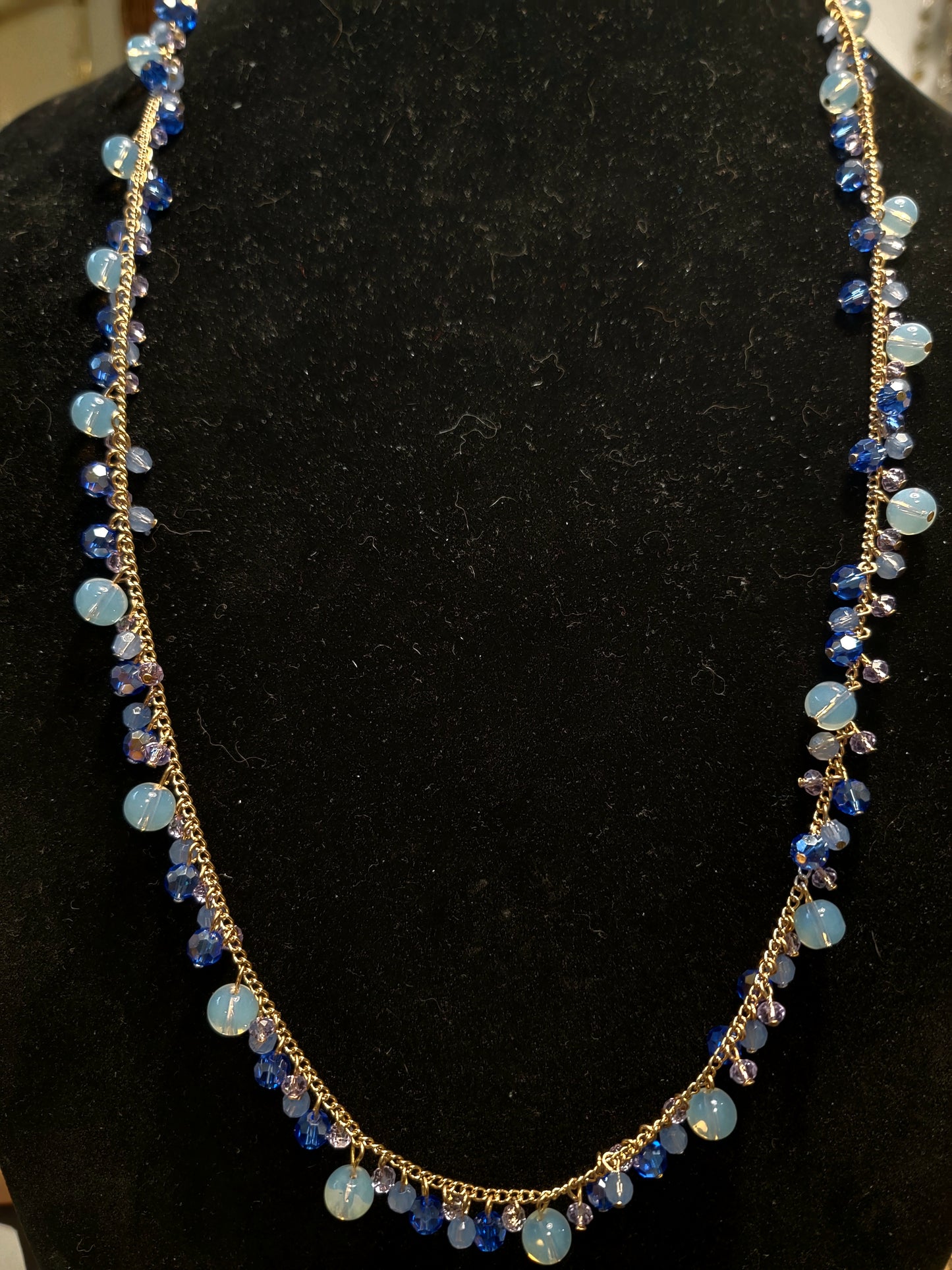 Something Blue long necklace