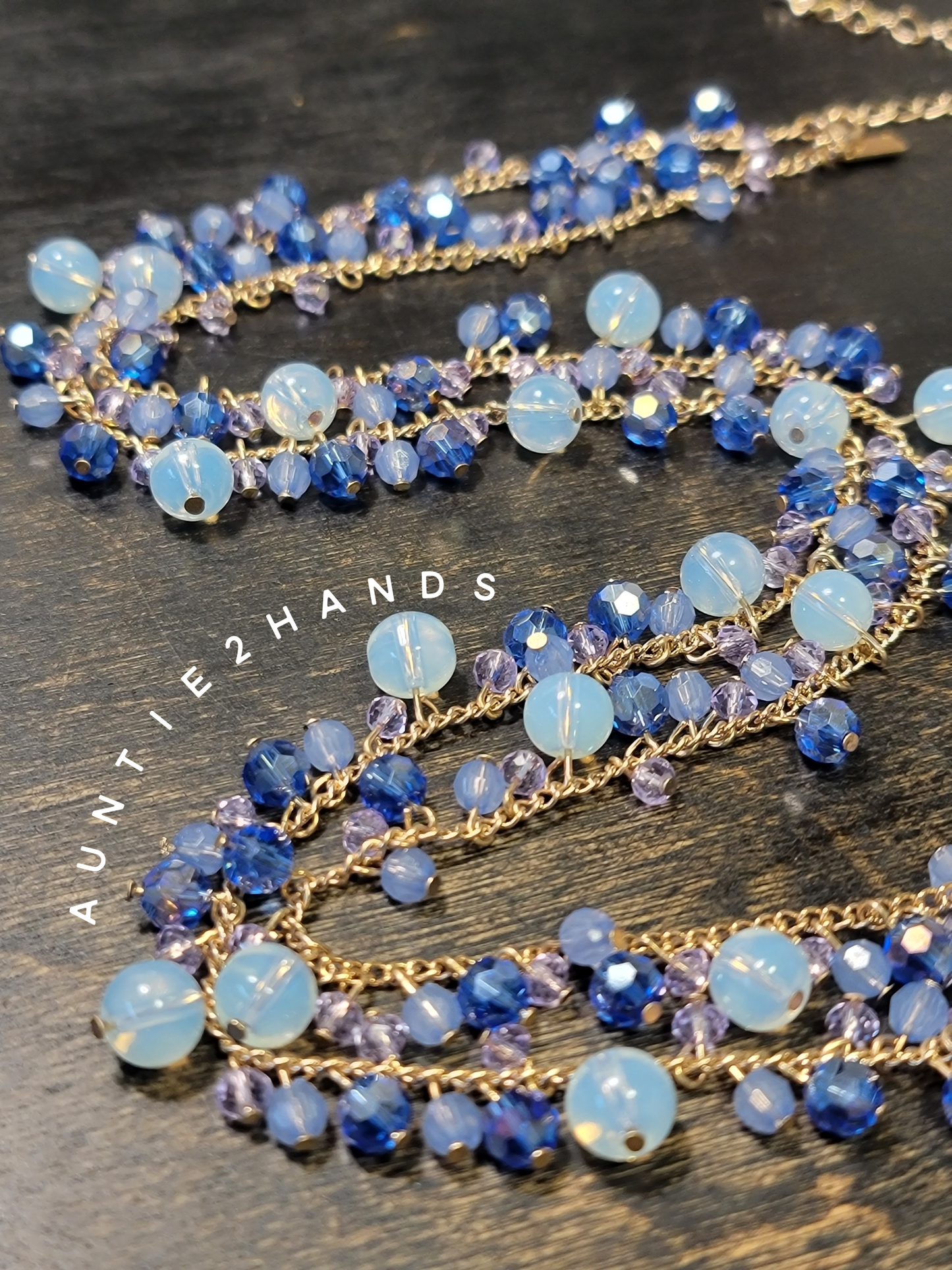 Something Blue long necklace