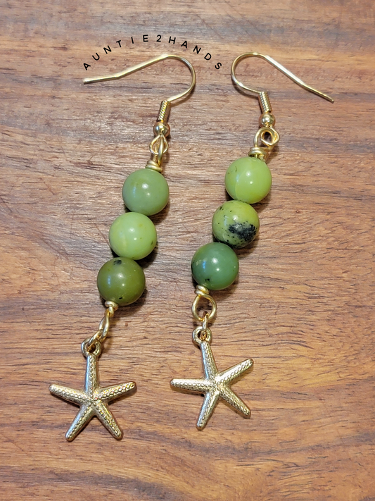 Goddess Gear: Serpentine and Starfish Earrings