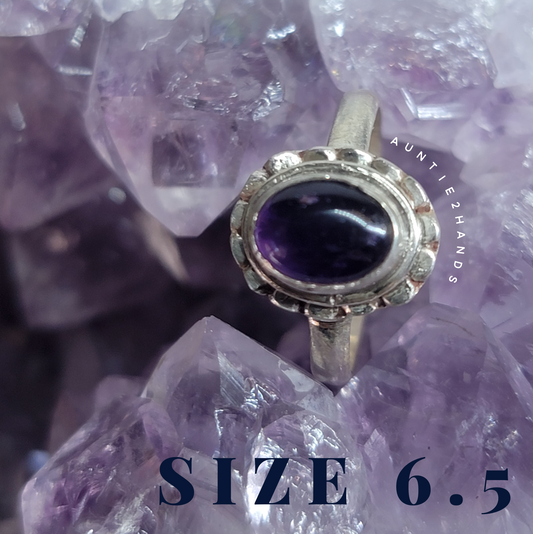 Goddess Gear: Amethyst Sterling Silver Ring