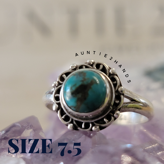 Goddess Gear: Turquoise Sterling Silver Ring