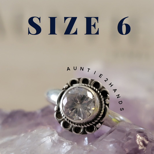 Goddess Gear: CZ Sterling Silver Ring