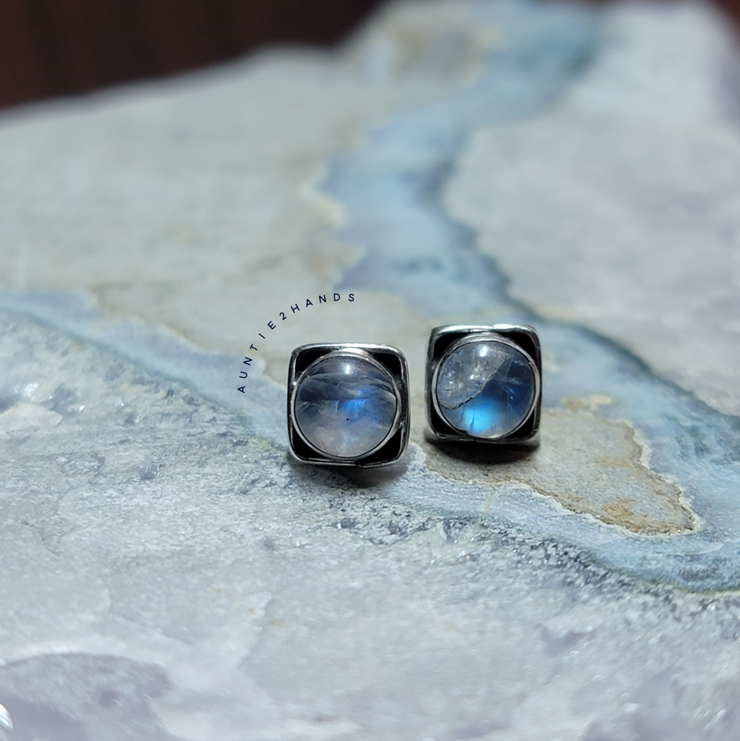 Goddess Gear: Labradorite square Earrings