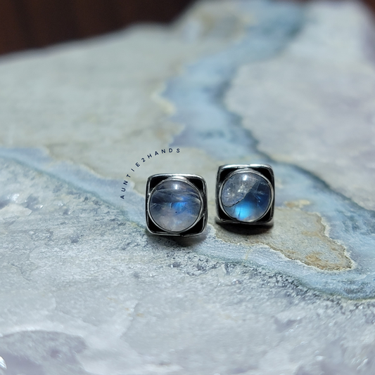 Goddess Gear: Labradorite square Earrings